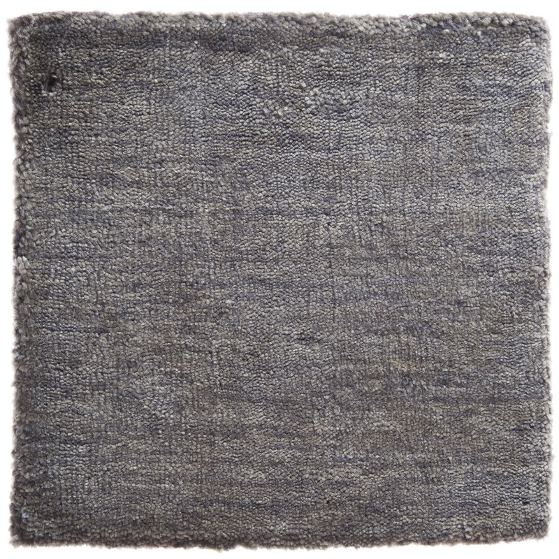 Tapis art moderne en soie tissé à la main raisin / rose, Carré 9 pi