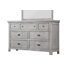 Commode double 7 tiroirs avec miroir Scheller