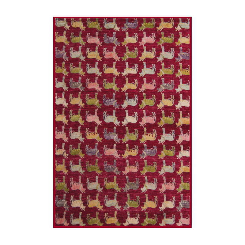 Abstract Indoor Rug, Rectangle 5' x 7'