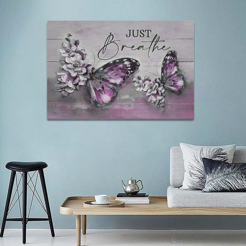 Wrapped Canvas Print, Pink