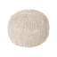 Pouf rond en coton Bordeaux, beige-1764806250