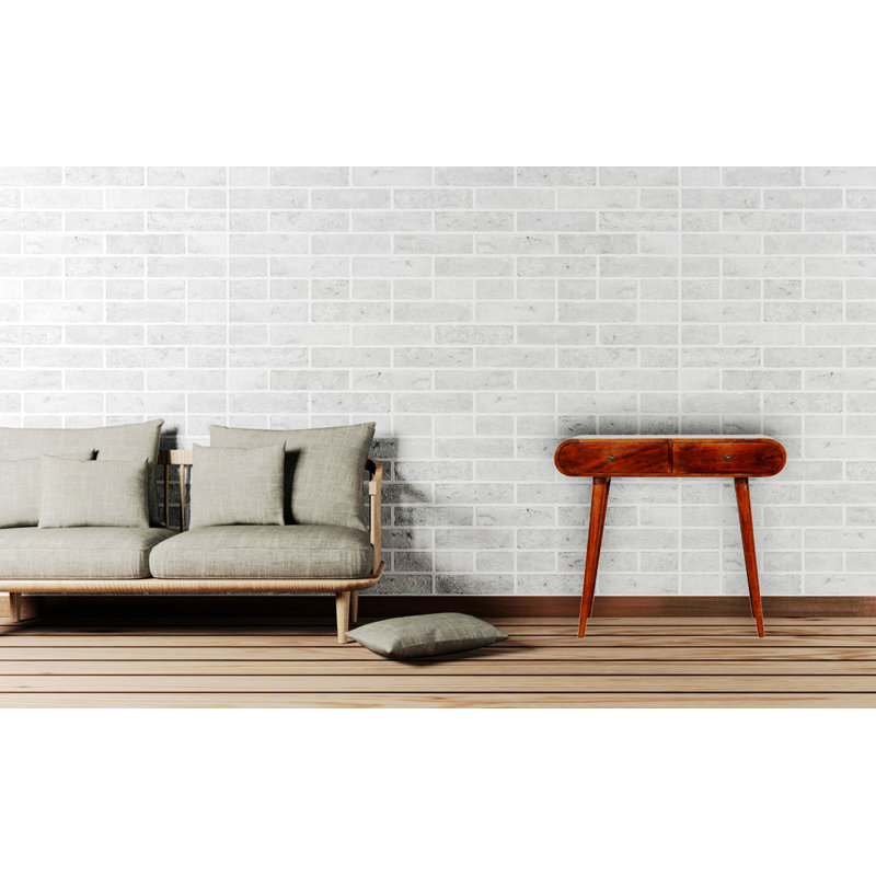 Console simple et élégante avec plateau en bois, table basse de loisirs, Brun