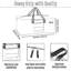 Sacs de déménagement robustes avec fenêtre transparente, fournitures d'emballage pour le rangement, alternative aux boîtes de déménagement, bacs de rangement pour vêtements durables pour couvertures, édredons et articles essentiels pour les dortoirs