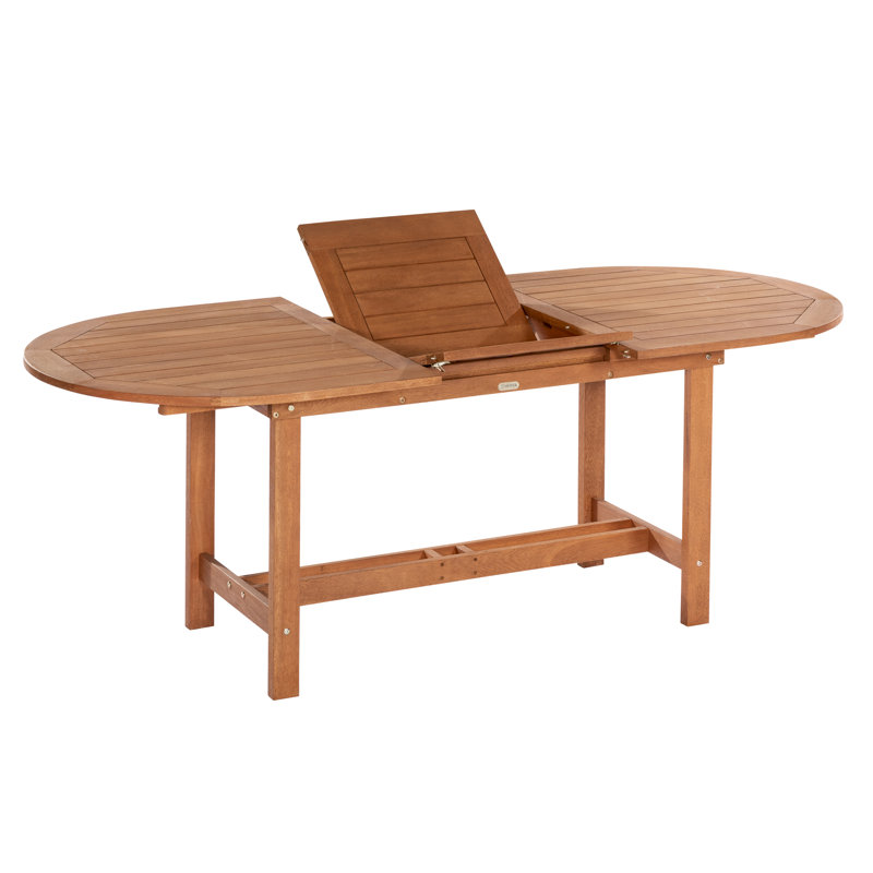 Adabpreet Oval Extendable Outdoor Dining Table - 210 cm W 90 cm D