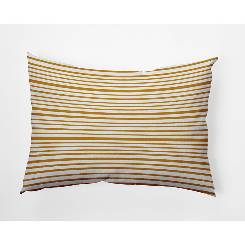 Coussin décoratif Loom Lines, Or automne, 14 po x 20 po