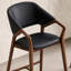 Chaise d'appoint noire (dossier de 6)-784721583