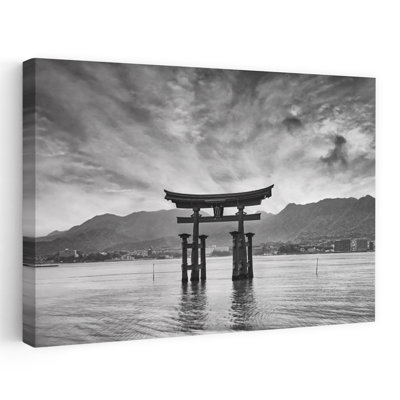 Great Torii Of Miyajima Abstract Contemporary Wall Art Print