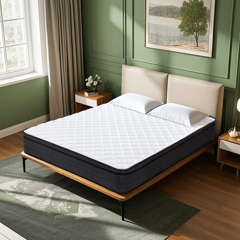 Matelas hybride en mousse viscoélastique gélifiée 12 po, Lit simple