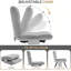 Chaise de sol pliable avec dossier rabattable et poignée de transport-1492733360