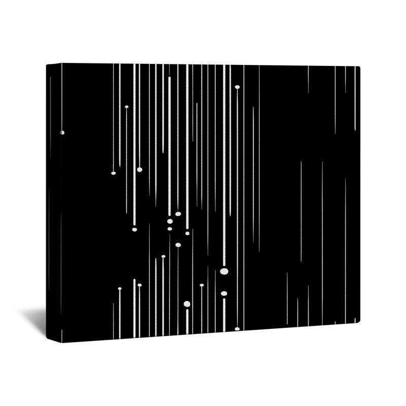 Toile tendue avec châssis Lines - Décoration murale abstraite en plusieurs tailles, 32 po x 32 po