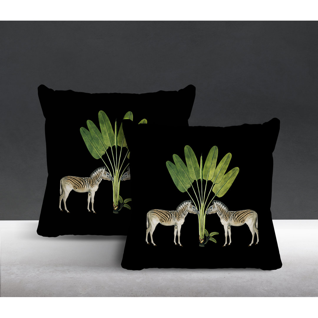 Indoor / Outdoor Square Pillow Cover & Insert (Set of 2) ULLI HOME 