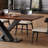 Black Walnut Log Dining Table-106919600