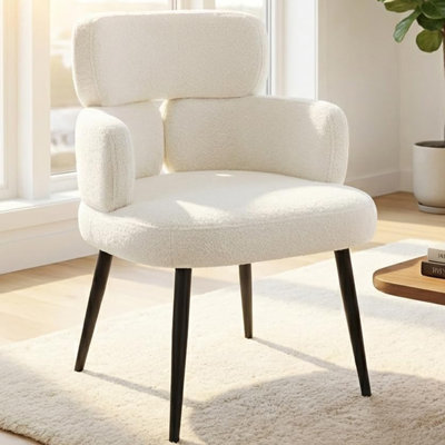 22' Wide Modern Upholstered Dining Chairs With Arm