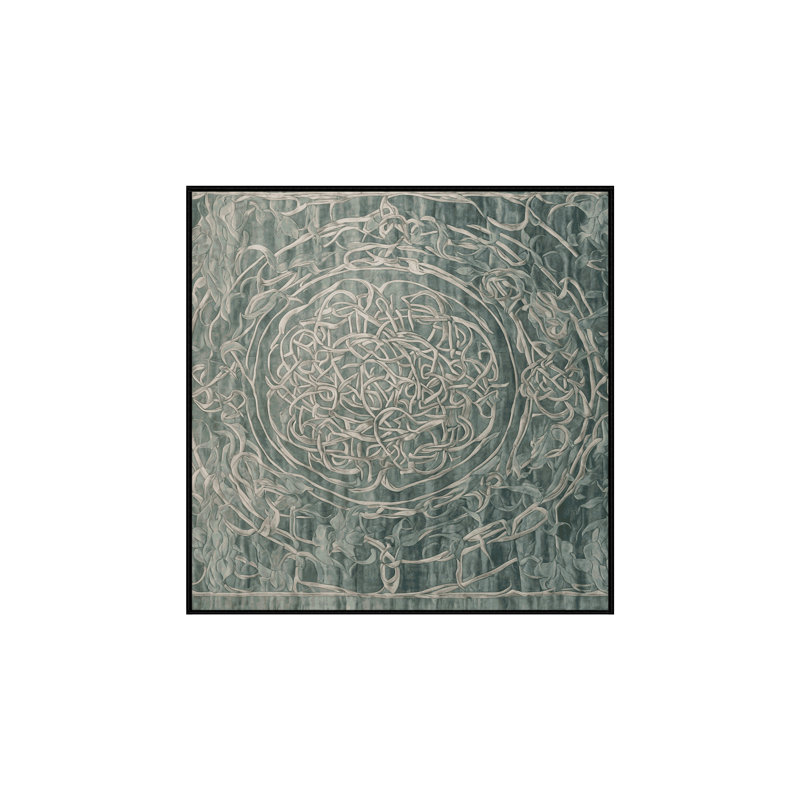 Silky Soft Plush Gray Area Rug, Square 5'