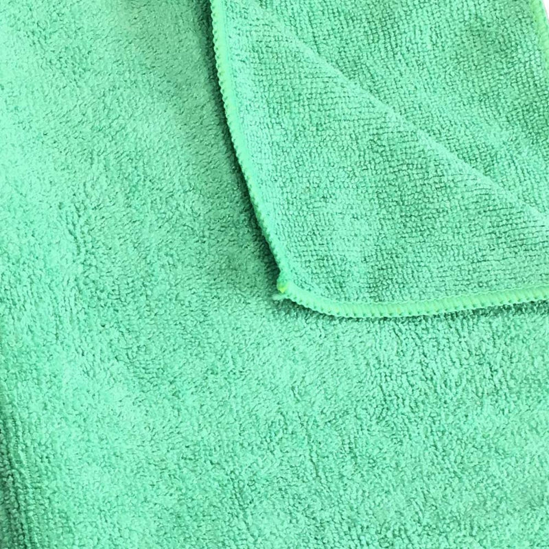 Beong Smart Choice 300 GSM Light Weight Microfiber 15x24 Hand Towel (Pack of 12), Green