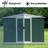 8X6 Feet Outdoor Storage Garden Shed Apex Roof  With Aluminum Alloy Frame And Sliding Door-123794466