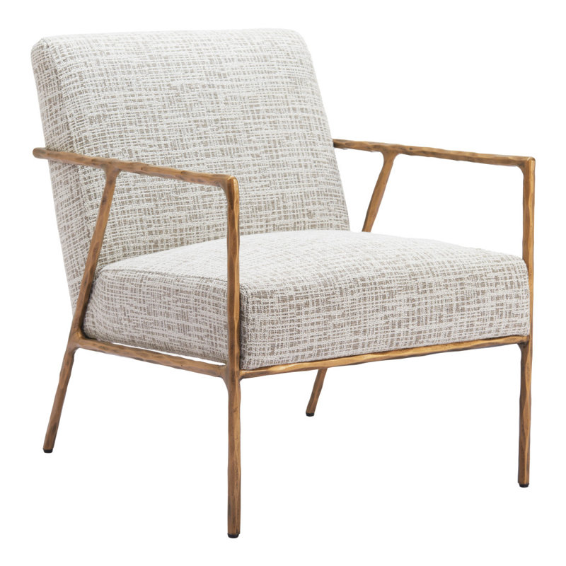  Fauteuil en similicuir gris ardoise