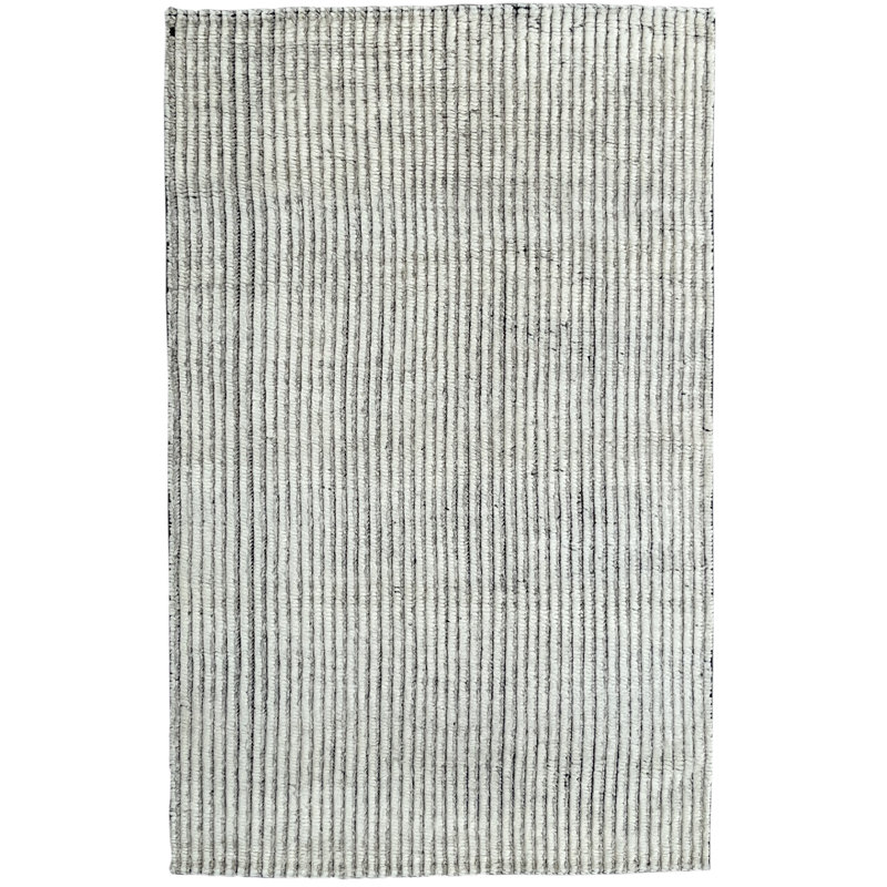 Tapis transitionnel moderne en laine noué à la main Montsho, Rectangle 5 pi x 8 pi