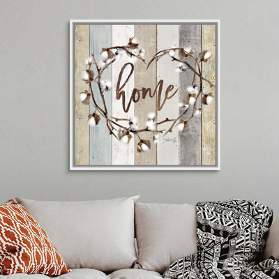 " Home Cotton Wreath " by Marla Rae