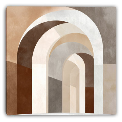 Modern Arch Passage Wrapped Canvas Wall Art