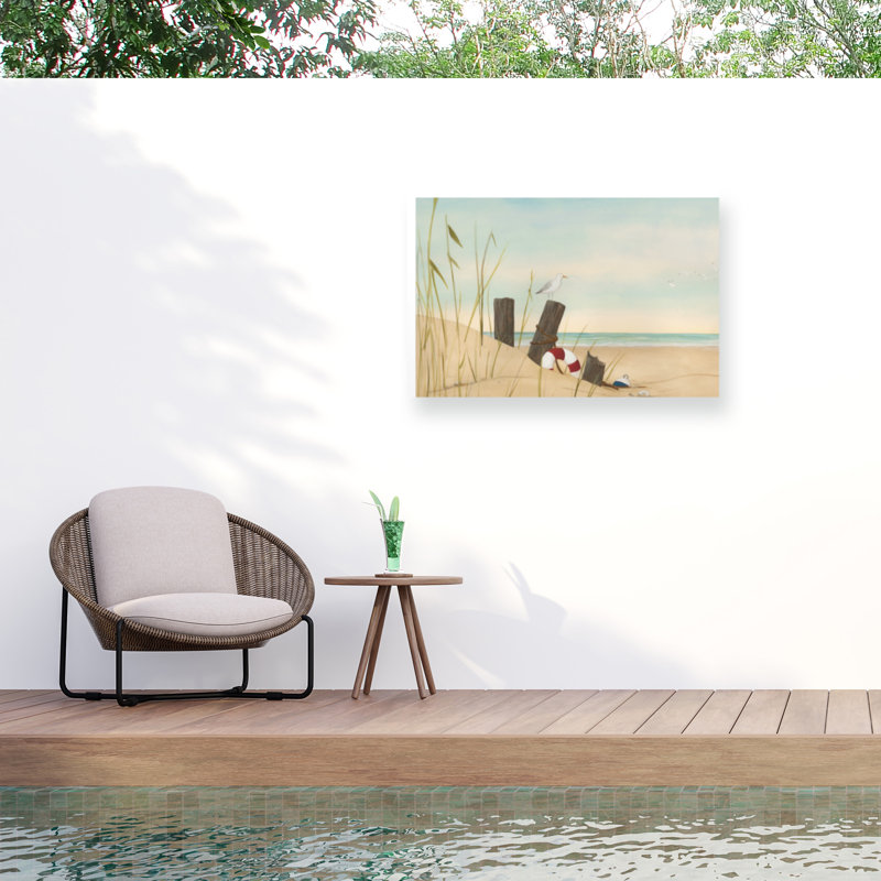 Henault June Erica Vess «Seaside Dunes I», toile d'extérieur, H 12 po x l 19 po x P 1,5 po