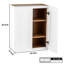 Armoire murale blanche en bois massif pour la cuisine, la salle de bain, la buanderie, 2 tablettes réglables à portes, finition laquée, charnières à fermeture douce, garage imperméable de l 24 po x P 36 po, rangement de bureau, réglable,