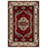 Zaria Collection Digital Print Cotton-Polyester Burgundy Oriental Rug-851005728