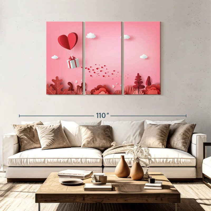 Hardie Sending Valentine's Love, 48" H x 74" W