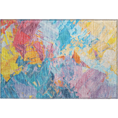 Premium Machine Washable Varroville AMF1713 Abstract Rug