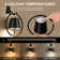 2 Pack Battery Operated Rechargeable Wall Lights, Dimmable LED, 3 Color Temperatures, Waterproof