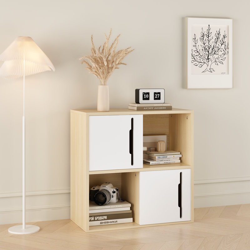 Bibliothèque à 4 cubes, étagère, rangement