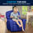 Contemporary Kids Recliner with Cup Holder-56801137