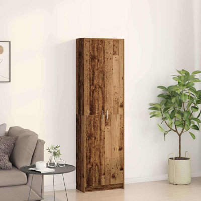 Wardrobe with Shelf with Storage with Door Engineered Wood Clothing