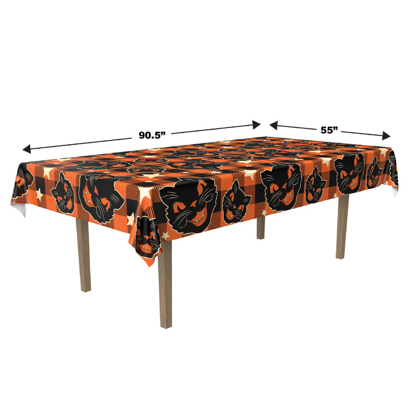 Nappe rétro en tissu d'Halloween