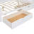 Full Size Wooden Daybed With 2 Drawers, All-In-One Cabinet And Shelf, White, Perfect For Storage And Space Efficiency-1057568076-1057568082