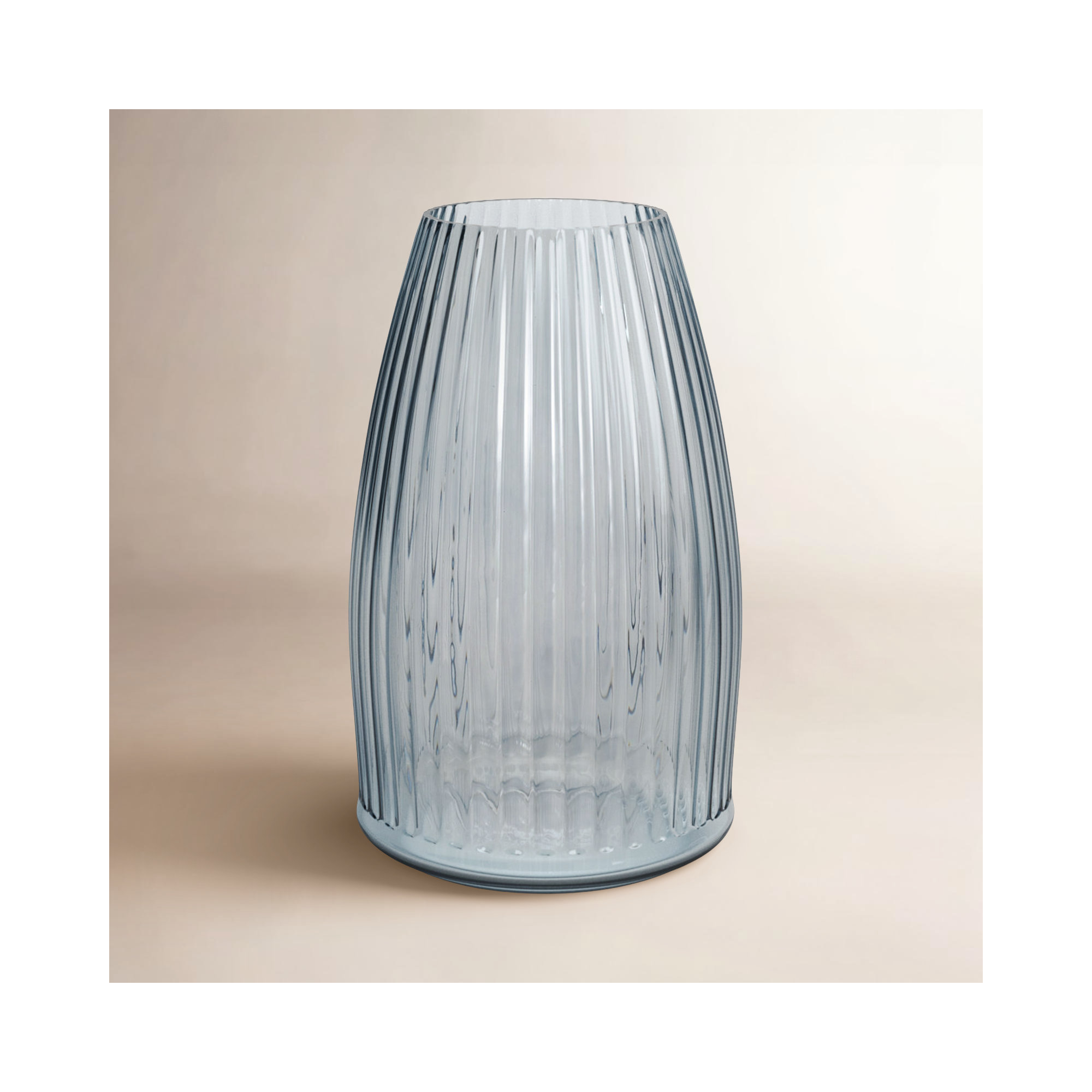 Ruebin 8'' Glass Table Vase, Gray