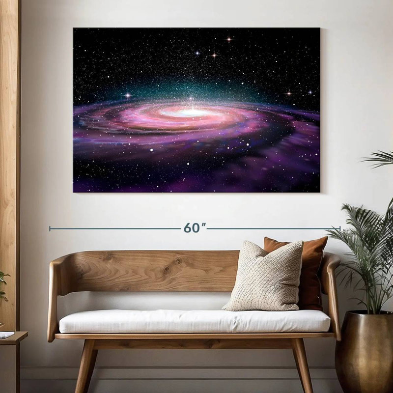 Oberle Deep Space Spiral Galaxy, 34" H x 51" W