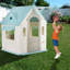 Maisonnette verte et blanche pour enfants avec activités sportives 4-en-1-138115420