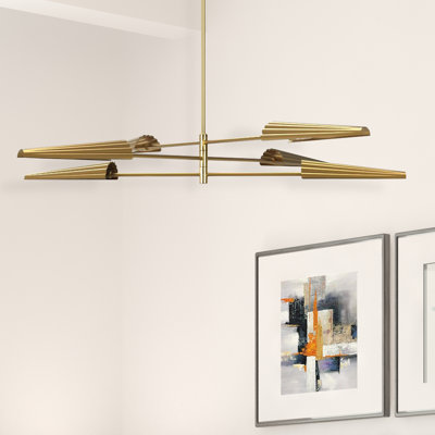 Lustre linéaire moderne à 6 lumières Hazera