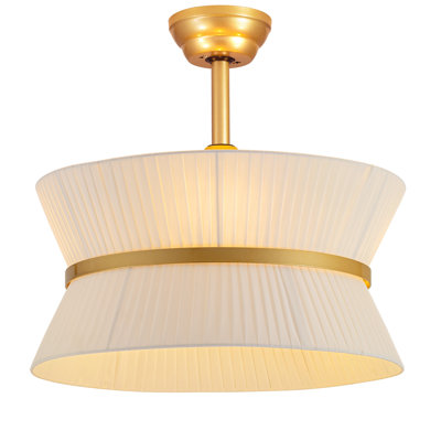 Ventilateur de plafond Boho Fandelier avec lumière et télécommande