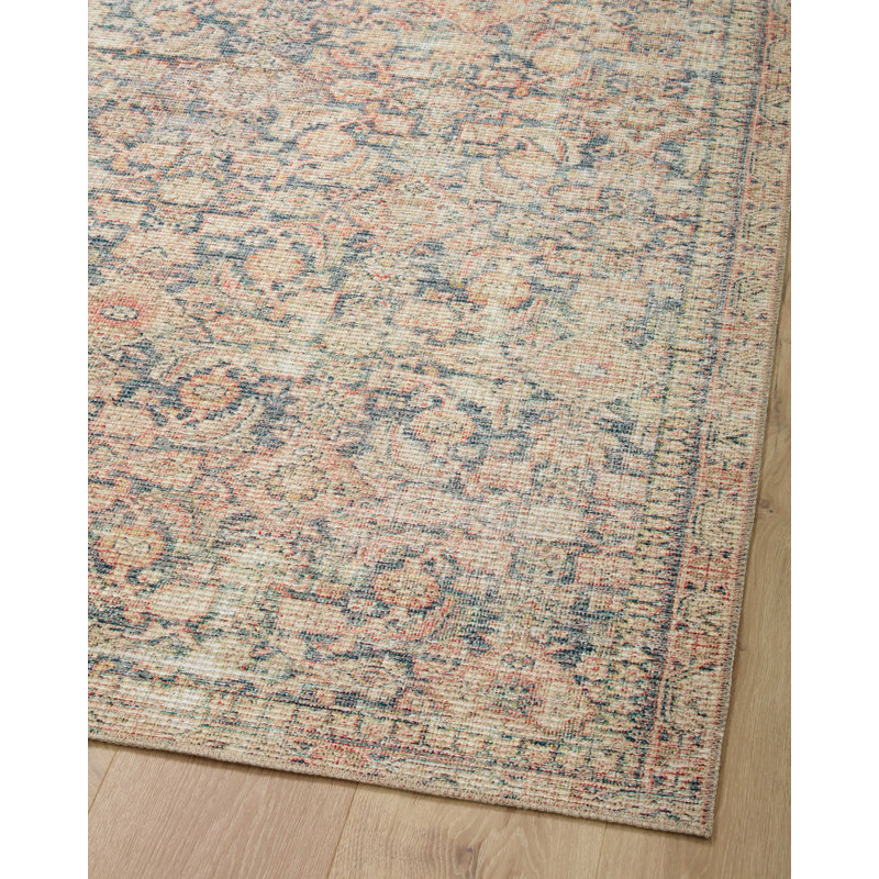 Tapis bleu marine / multicolore Angela Rose x Loloi Aubrey, Rectangle 2 pi 3 po x 3 pi 9 po