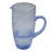8.75" Blue Textured Glass Beverage Pitcher