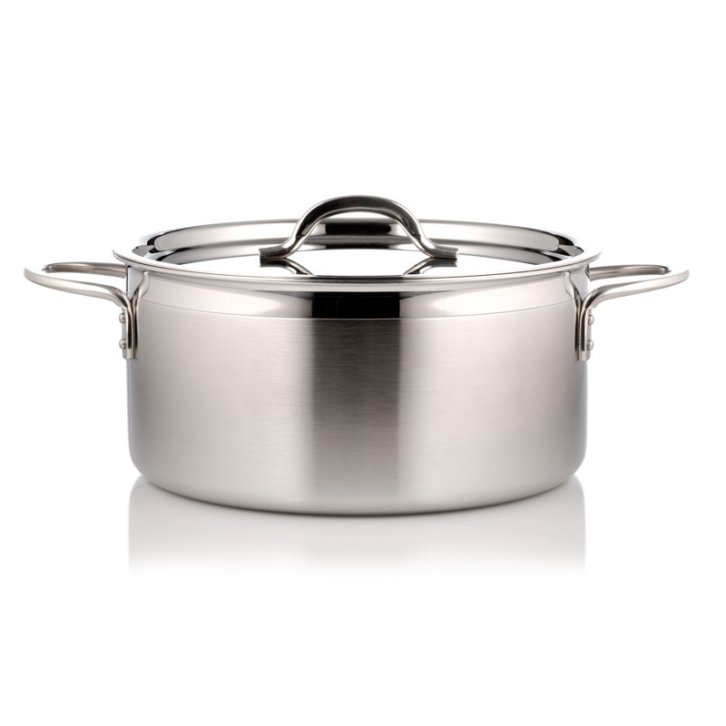 Pot à soupe avec couvercle bon chef Classic Country French, 5,7 pte, Acier inoxydable