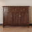Nut-brown Solid Wood Shoe Storage Bench-1956139110