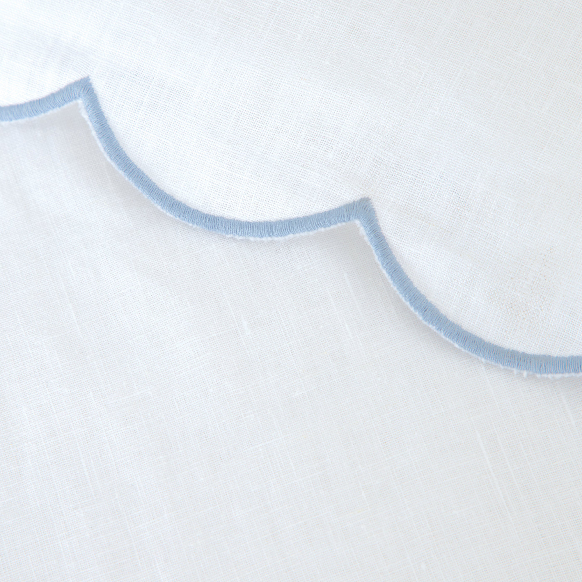 Kelly Rayon From Bamboo Sheet Set, White/French Blue, CalKing Sheet + 2 Pillowcases