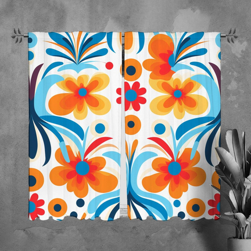 Veola Room Darkening Curtain Pair, 20" W x 61" L