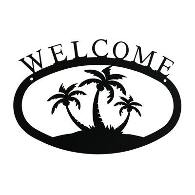 Palm Trees - Welcome Sign Large