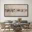 "Animals Row Of Birds On Perch", reproduction d'art sur toile-111664933-96074519