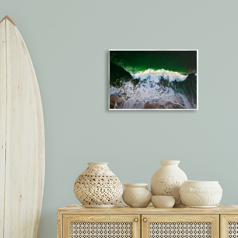 «Deep Green Wave Splash» par Rick Berk, H 13 po x l 19 po