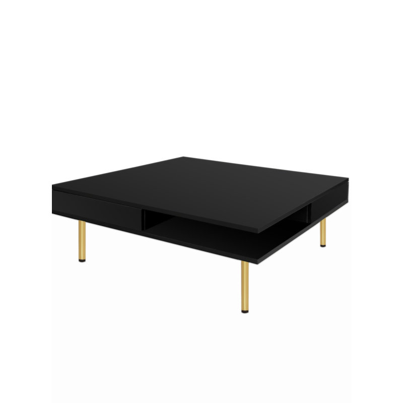 Table basse simple Bouiye, Noir, noir, noir, noir